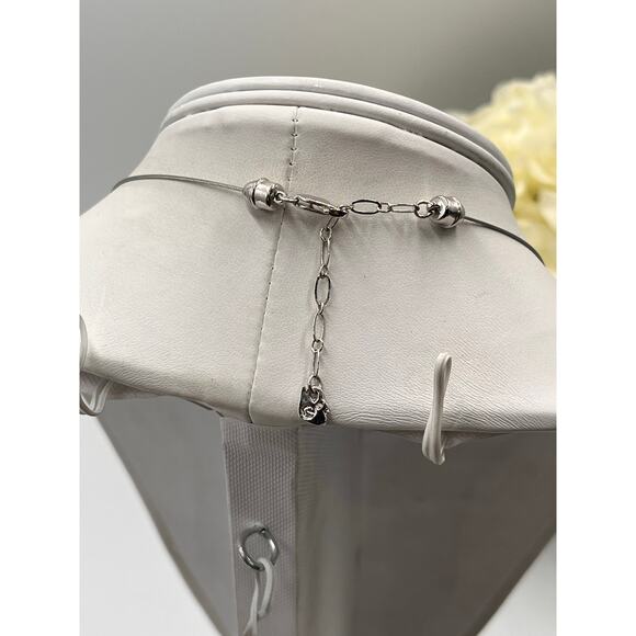 Swarovski Signed Swan Blue and Purple Crystal Cubes on Chain Necklace - Picture 8 of 10